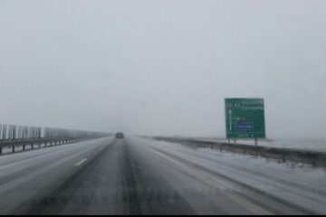 Infotrafic: Ploaie înghețată și polei pe Autostrada A2 București – Constanța