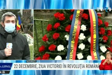 22 decembrie 1989, ziua victoriei pentru revoluția anticomunistă. Comemorare la Troița TVR