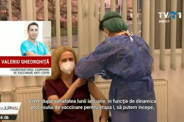 Dr. Valeriu Gheorghiță, coordonatorul campaniei de vaccinare: Vrem să putem începe şi vaccinarea persoanelor din etapa a doua