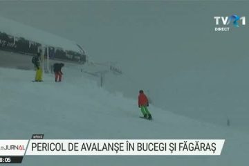 Pericol de avalanşe în Munţii Bucegi şi Făgăraş