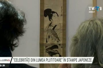 “Celebrităţi din Lumea Plutitoare”, în 195 de stampe japoneze, la Muzeul Literaturii Române din Bucureşti