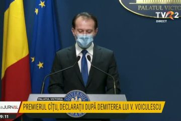 Premierul Florin Cîțu: Preiau interimatul Ministerului Sănătății până când colegii de coaliție vor numi un ministru. Rămâne o prioritate pentru noi în această perioadă dificilă să asigurăm cele 1.600 de paturi ATI