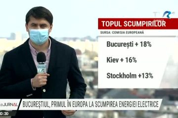 Bucureștiul, capitala europeană care a înregistrat cea mai mare scumpire a energiei electrice