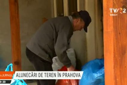 Prahova: Alunecări de teren în localitatea Livadea. Mai mulți oameni au fost evacuați