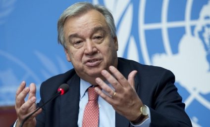 ONU: Secretarul general Antonio Guterres se declară profund tulburat de atacurile israeliene asupra Fâşiei Gaza