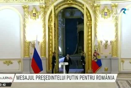 Vladimir Putin: „Contăm pe dezvoltarea unor relaţii reciproc avantajoase cu România. Există un potenţial destul de bun de cooperare pe problematica regiunii Mării Negre”