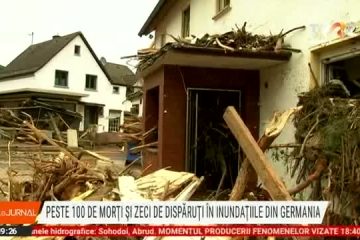 Germania: Peste 100 de morți și zeci de dispăruți după inundații și alunecări de teren. Este cea mai mare catastrofă naturală din Germania postbelică