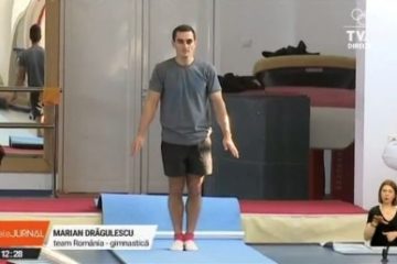 JO Tokyo 2020 Gimnastul Marian Drăgulescu exersează o săritură foarte dificilă pentru Olimpiadă