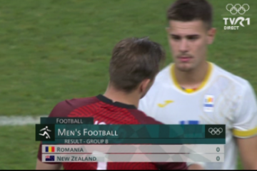 JO Tokyo 2020 – Fotbal: România a ratat calificarea în sferturile de finală, după 0-0 cu Noua Zeelandă