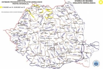 Cod galben de inundaţii pentru râuri din Maramureş,  Cluj, Bistriţa Năsăud, Sălaj și Satu Mare