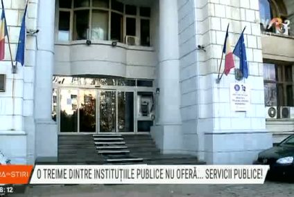O treime dintre instituţiile publice ale statului român susțin oficial că nu oferă servicii publice