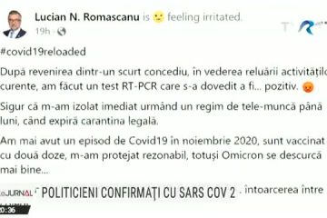 Politicieni români infectaţi cu SARS CoV-2