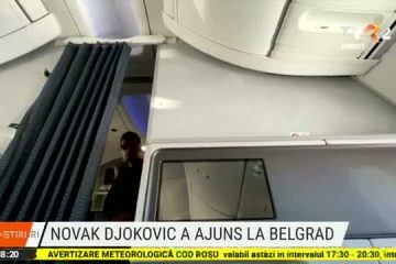 Novak Djokovic a ajuns la Belgrad, după ce a fost expulzat din Australia. Numărul 1 mondial în tenisul masculin va face declarații după Australian Open