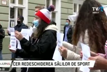 Protest la Timișoara pentru redeschiderea sălilor de 