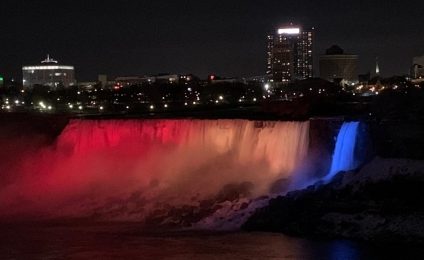 Cascada Niagara va fi iluminată în culorile tricolorului românesc pe 1 decembrie, în onoarea Zilei Naţionale a României