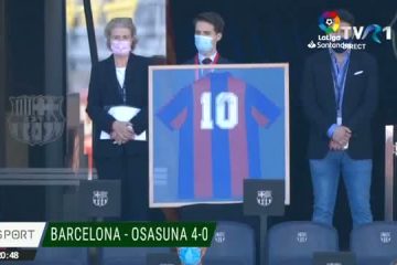 Omagiu adus de Messi lui Maradona: A marcat cu Osasuna un gol în stilul Diego Armando și a purtat un tricou primit chiar de la „zeul fotbalului”