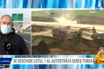 Un tronson al autostrăzii A10 Sebeș-Turda a fost deschis circulației