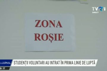 Studenții voluntari, în prima linie