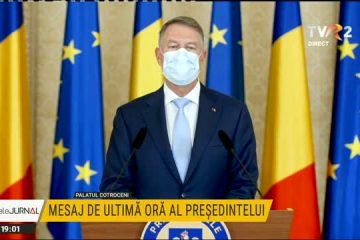 Preşedintele Klaus Iohannis: Dacă fiecare dintre noi va respecta normele, nu vor fi motive de îngrijorare suplimentare. Vă îndemn să veniți în număr cât mai mare la vot