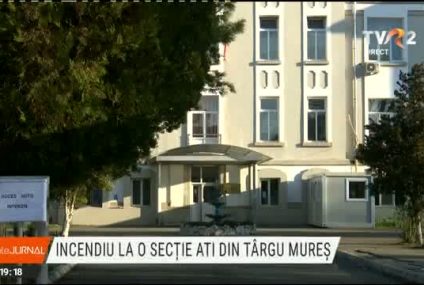 Incendiu la secția ATI a unui spital din Târgu Mureș