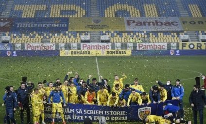 Echipa de fotbal U21 a României s-a calificat la Euro 2021, după 1-1 cu Danemarca