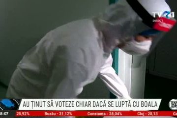 Au ținut să voteze chiar dacă se luptă cu boala. O echipă a Știrilor TVR a însoțit urna mobilă la Spitalul Marius Nasta din Capitală