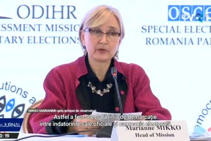 OSCE: Pozițiile politice ale președintelui României, o încălcare a standardelor internaționale