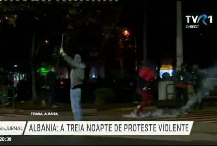 Proteste violente în Albania, după ce un polițist a împușcat mortal un tânăr care ieșise din casă în timpul restricțiilor de circulație