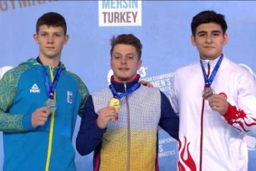 Gabriel Burtănete, medalie de aur la sărituri în cadrul Campionatului European de Gimnastică