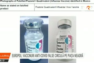 Europol: Vaccinuri anti-COVID false, pe piața neagră a medicamentelor