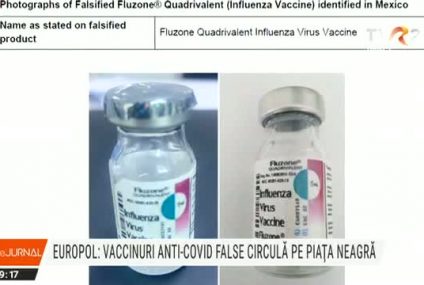 Europol: Vaccinuri anti-COVID false, pe piața neagră a medicamentelor