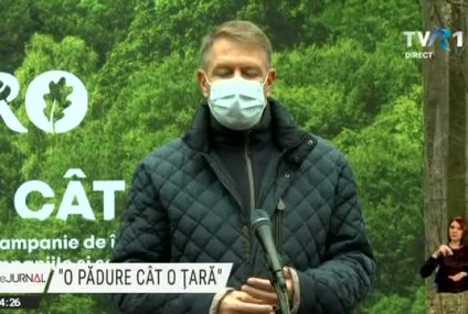 Președintele Klaus Iohannis: Voi insista ca următorul guvern să dea o atenție deosebită pentru a avea o politică națională care protejează mediul