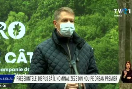 Klaus Iohannis: Să se formeze o majoritate și să vină cu un nume. Dacă vin cu o propunere de premier o voi accepta, că este Orban – accept, că este Cîțu – accept