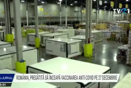 Pe 27 decembrie începe vaccinarea anti-COVID în România. Procedurile, centrele și congelatoarele sunt pregătite