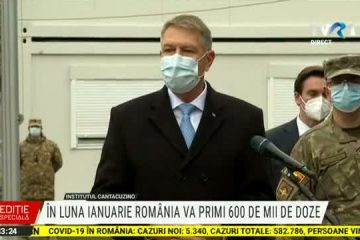 Iohannis: În martie – aprilie – mai este faza când va fi vaccinată populația generală. Vaccinarea nu este obligatorie. Vaccinul este singura cale de a scăpa de pandemie