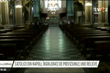 Catolicii din Napoli, îngrijorați de previziunile unei relicve
