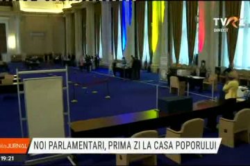 Noii parlamentari, prima zi la Casa Poporului