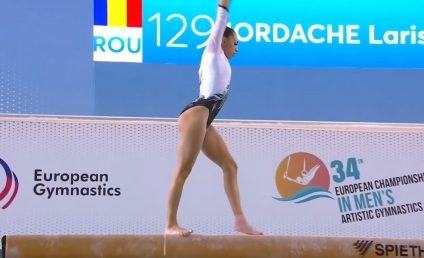 Larisa Iordache, dublă camioană europeană la CE de gimnastică desfăşurate la Mersin, Turcia.