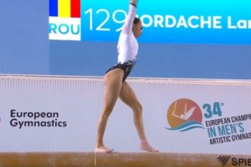 Larisa Iordache, dublă campioană europeană la CE de gimnastică desfăşurate la Mersin, Turcia.