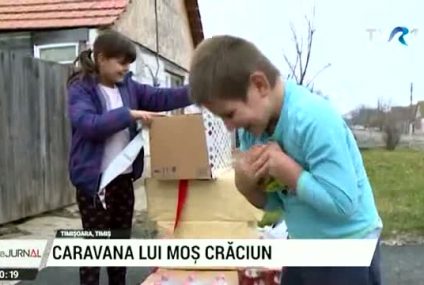 Caravana de Crăciun. Voluntarii au adus zâmbete pe fețele copiilor și speranță în sufletele părinților