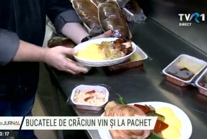 Bucatele de Crăciun vin și la pachet. Număr mare de solicitări pentru meniuri complete livrate prin curier