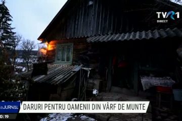 Daruri pentru oamenii din vârf de munte, aduse de realizatorii campaniei Izolați în România, cu ajutorul telespectatorilor TVR