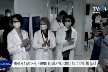 A început campania de vaccinare anti-COVID în România. Mihaela Anghel, asistentă medicală, este prima persoană vaccinată. TVR a transmis în direct debutul campaniei