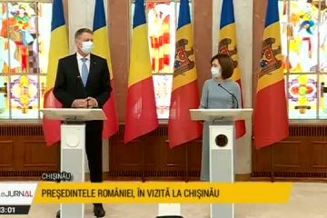 Președintele Klaus Iohannis anunță la Chișinău un nou pachet de sprijin pentru Republica Moldova. România va furniza până la 200 de mii de doze de vaccin anti-COVID