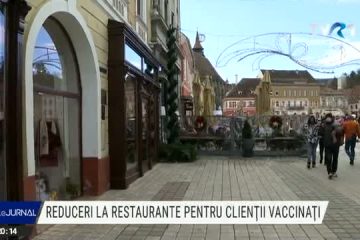 Brașov: Reduceri la restaurante pentru clienții vaccinați anti-COVID