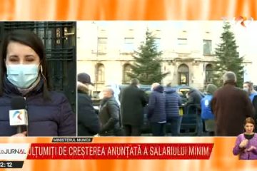 Protest față de creșterea insuficientă a salariului minim