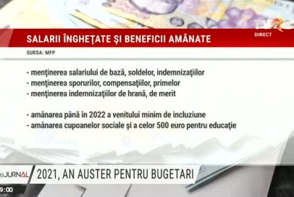 2021 – An de austeritate pentru bugetari