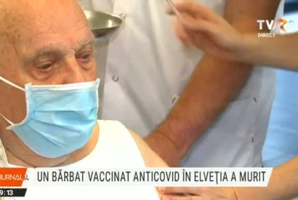 Elveția: Un bărbat vaccinat anti-COVID a murit