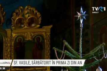Sf. Vasile, sărbătorit în prima zi din an. La biserica din Iași ce poartă hramul ierarhului, peste o sută de oameni au venit la prima slujbă din noul an