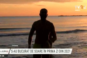 Oamenii s-au bucurat de soare în prima zi din 2021